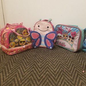 Disney / various themed kid's lunch bags (- butterfly SOLD)